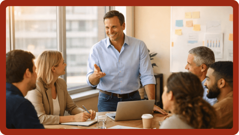 Şirketlerde performans yönetimi kapsamında ekip toplantısı ve yönetici yönlendirmesi