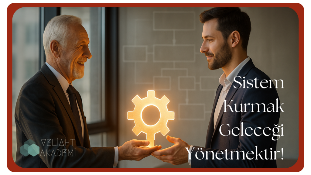 Aile şirketlerinde sistem kurmayı ve sürdürülebilir yönetimi temsil eden görsel
